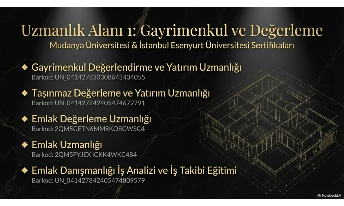 Gayrimenkul ve Değerleme Alanındaki Uzmanlıklarımız